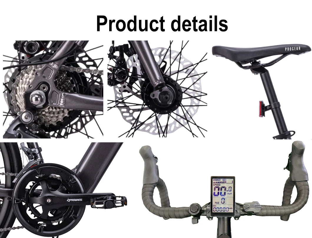 OEM High Speed 700c Electric Road Bike off Road Mountain Bike 36V 250W Racing Bike Adults Electric Bicycle E Bike with Hidden Battery