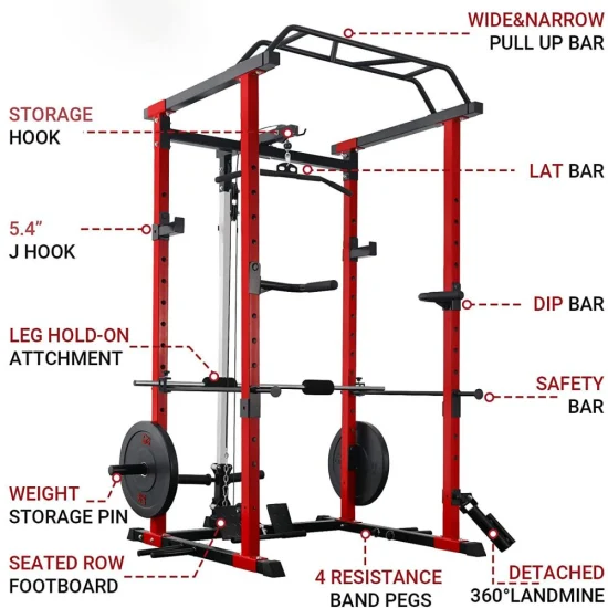 Support de puissance de cage de puissance d'équipement de forme physique de gymnase